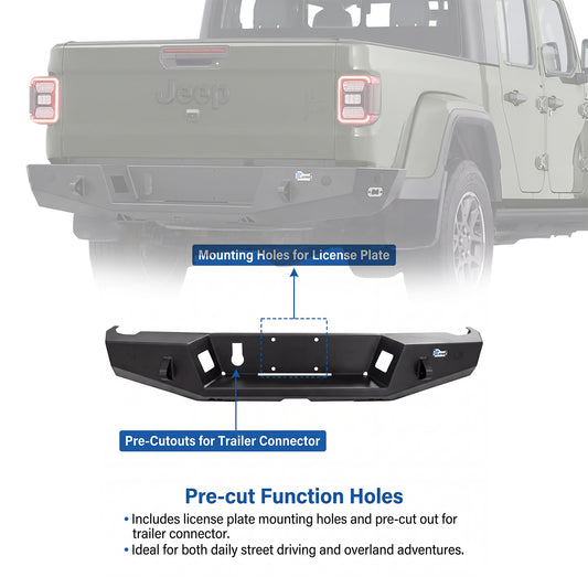 BCOFFROAD JT DYC SERIES REAR BUMPER