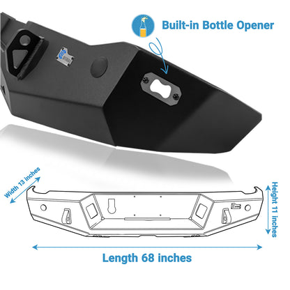 BCOFFROAD JT DYC SERIES REAR BUMPER