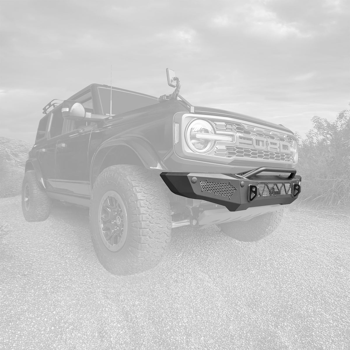 BCOFFROAD 21+ BRONCO NON-WINCH FRONT BUMPER HC