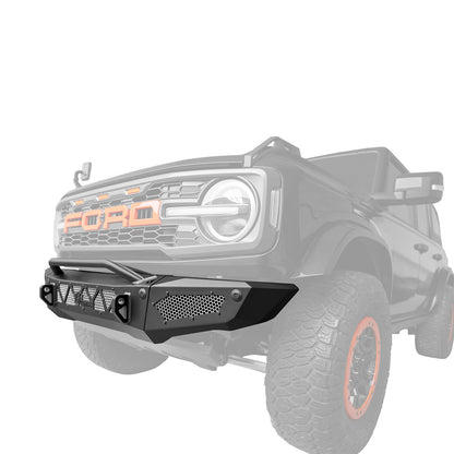 BCOFFROAD 21+ BRONCO NON-WINCH FRONT BUMPER HC