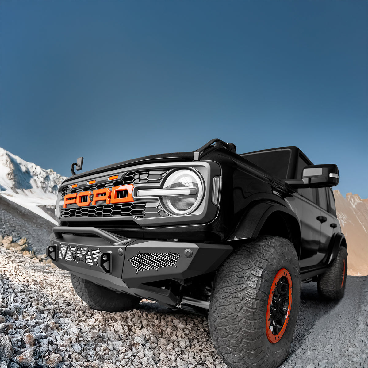BCOFFROAD 21+ BRONCO NON-WINCH FRONT BUMPER HC