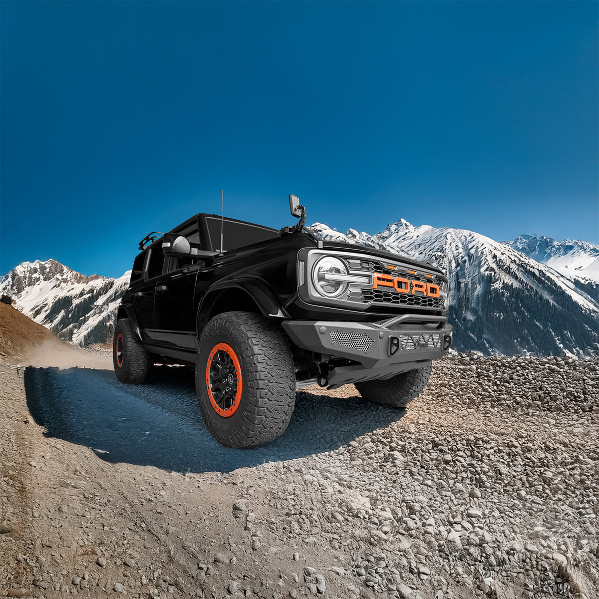BCOFFROAD 21+ BRONCO NON-WINCH FRONT BUMPER HC